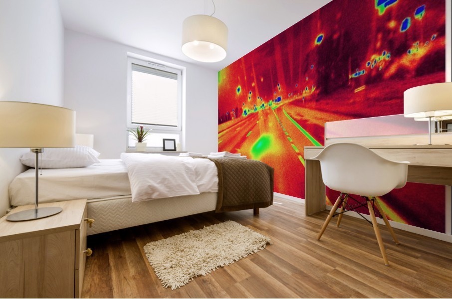 Night Lights Mural print