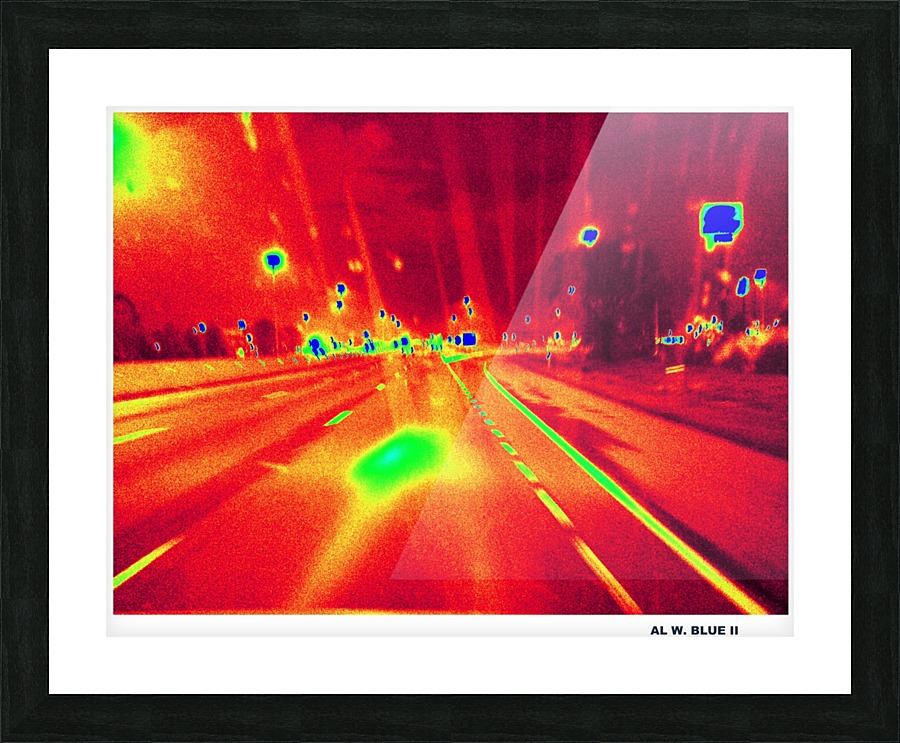 Night Lights Picture Frame print