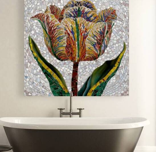 a stunning and intricate mosaic artwork depicting by bilal jadallah