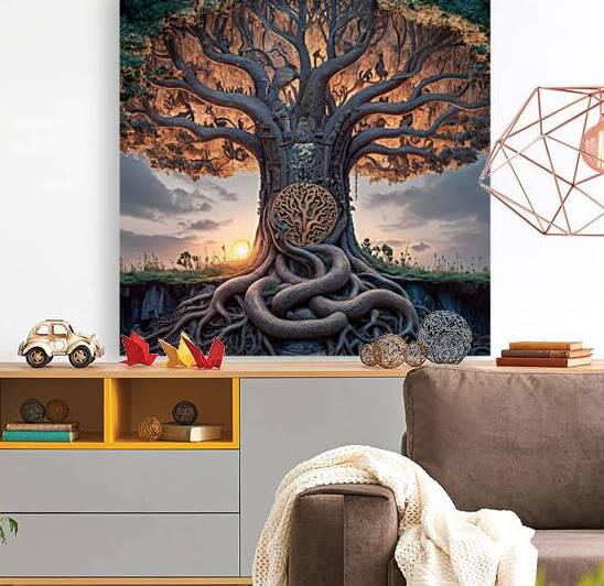 a breathtaking detailed design of the tree of lif by bilal jadallah