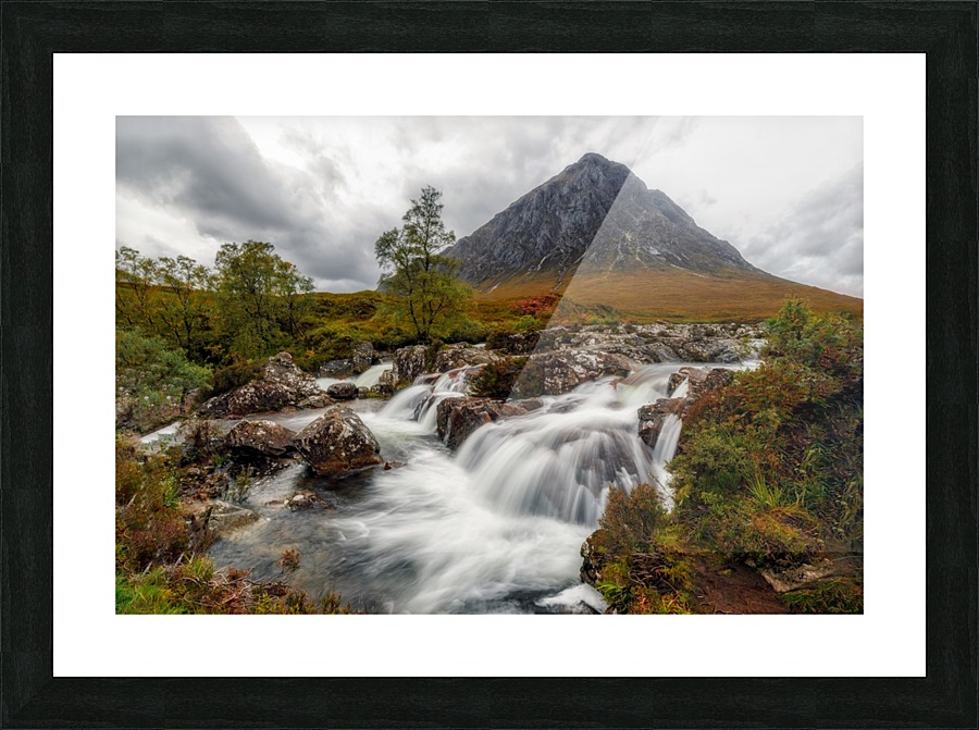Glen Etive Waterfall Picture Frame print