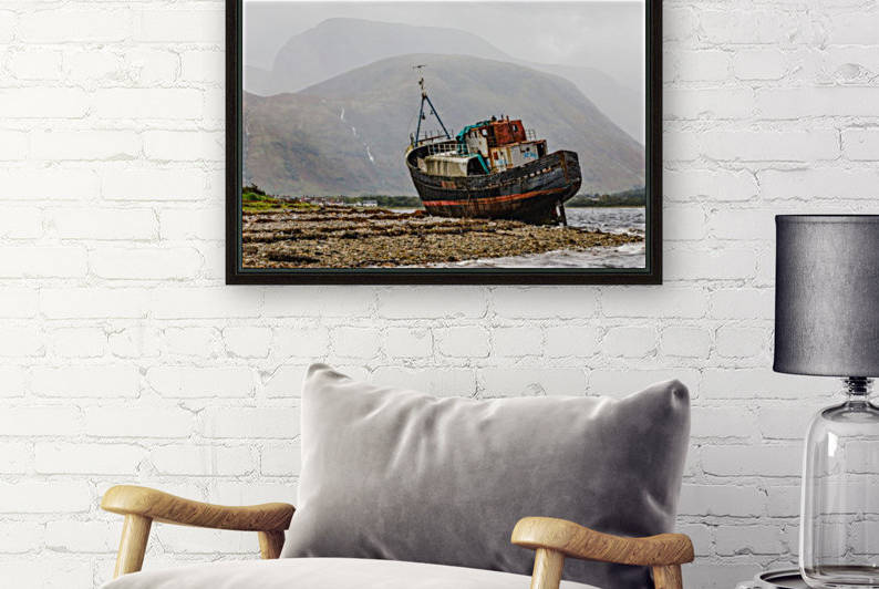 Corpach shipwreck ben nevis scotland by Robert Zahra