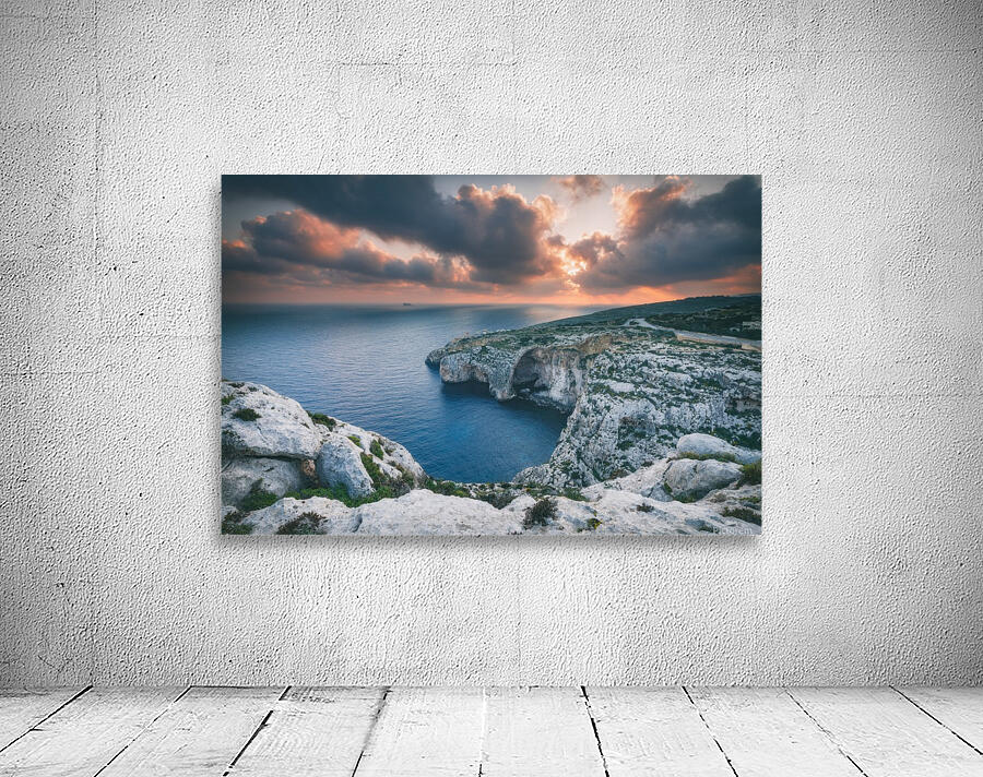 Blue Grotto Sunset Wall Preview