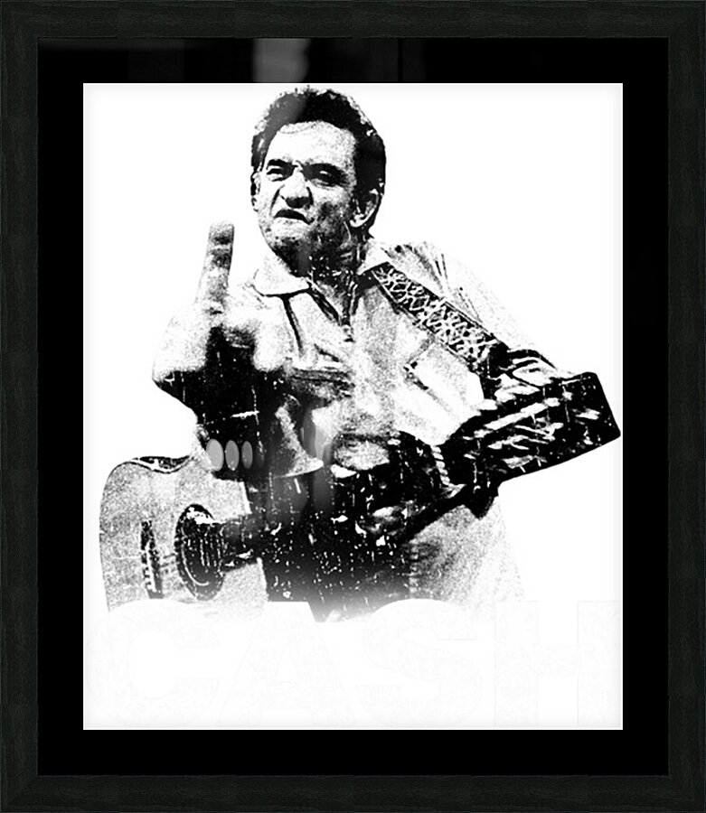 johnny cash 2 Picture Frame print