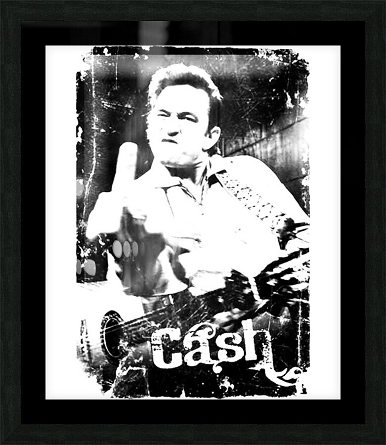 johnny cash 13 Picture Frame print