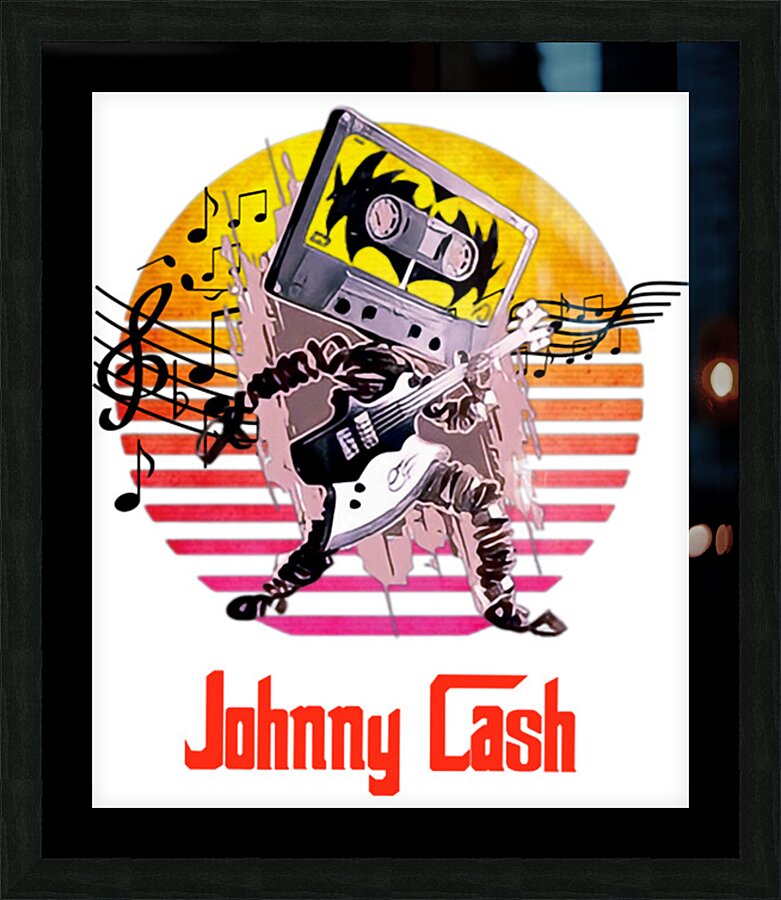 johnny cash 11 Picture Frame print