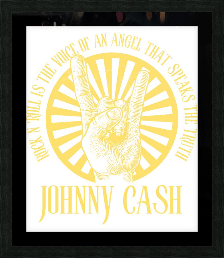 johnny cash 21 Picture Frame print