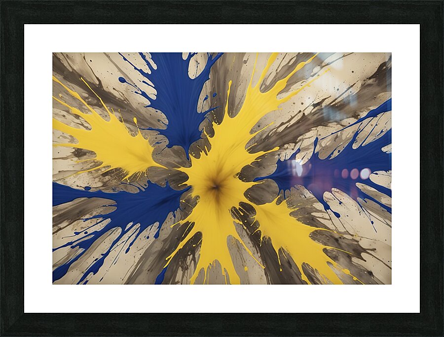 An explosive abstract masterpiece Picture Frame print