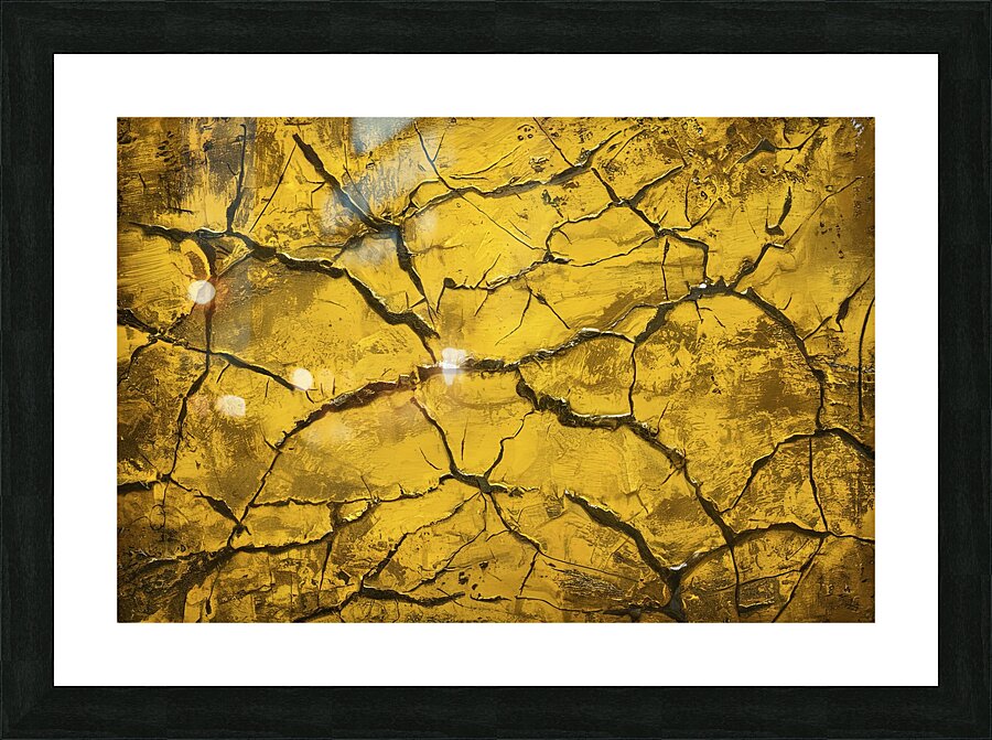 A captivating rustic artwork featuring a vibrant Picture Frame print