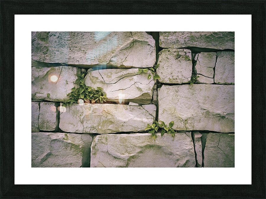 A stone texture background with a rough surface 3 Picture Frame print