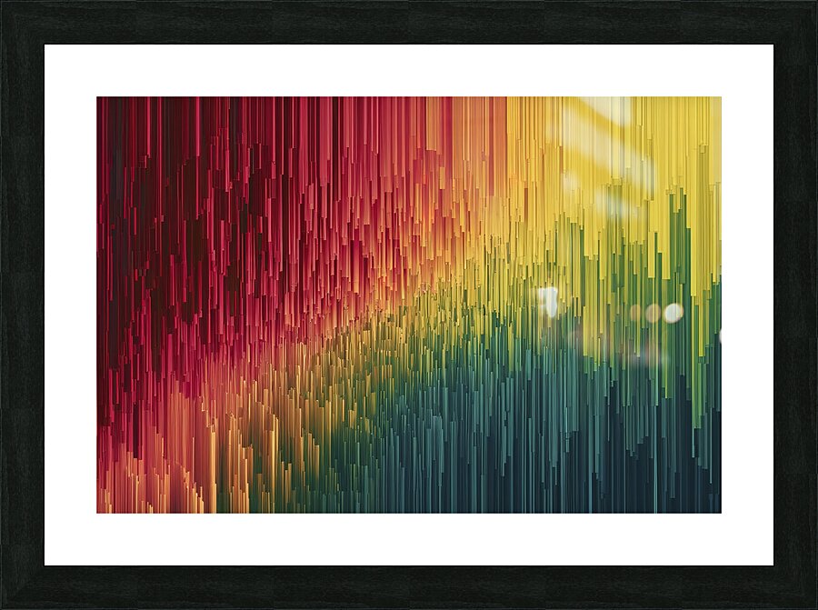 A visually captivating digital artwork featuring Picture Frame print