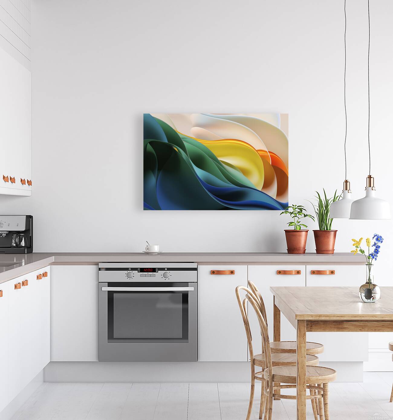 abstract artwork featuring a mesmerizing gradient Reproduction