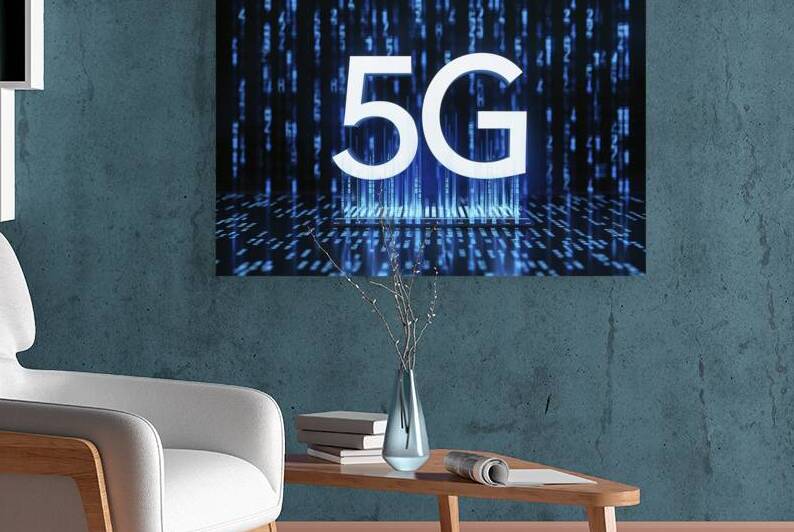 digital rendering of the number  5G by Raluca Ciobanu