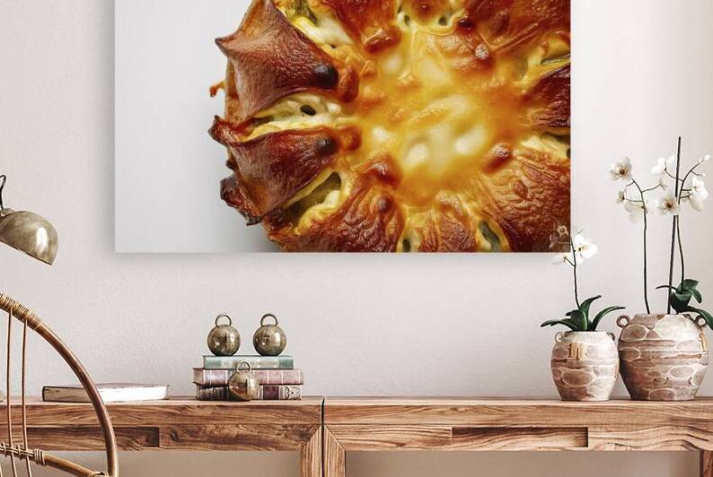 baked dish featuring a delectable melted cheese f by Raluca Ciobanu