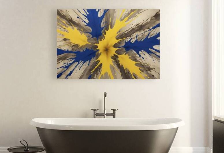 An explosive abstract masterpiece by Raluca Ciobanu