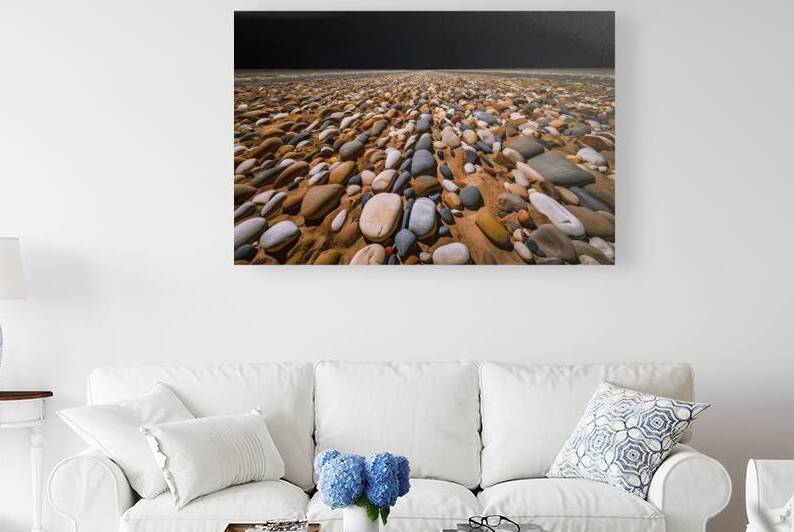 moonlit landscape stretching to the horizon with by Raluca Ciobanu