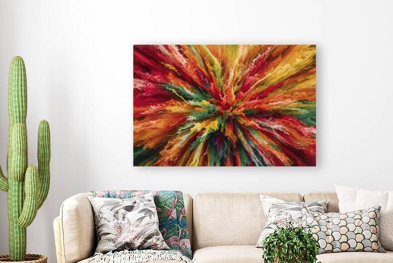 kaleidoscopic display of colors with bold shades by Raluca Ciobanu
