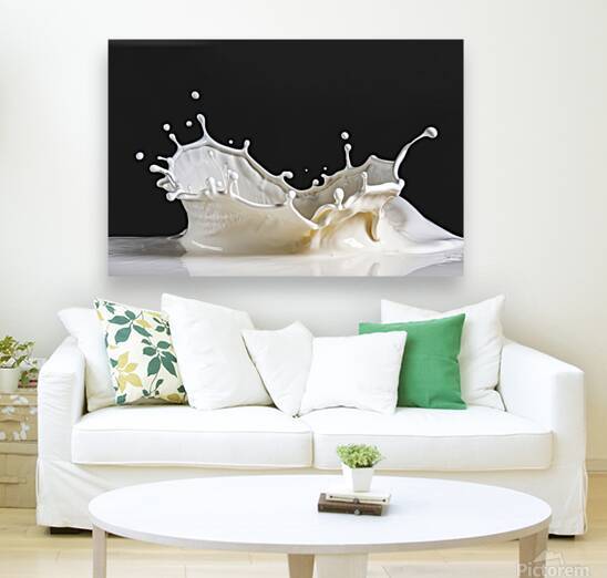 A photo of a dynamic splash of a white liquid 2.j by Raluca Ciobanu