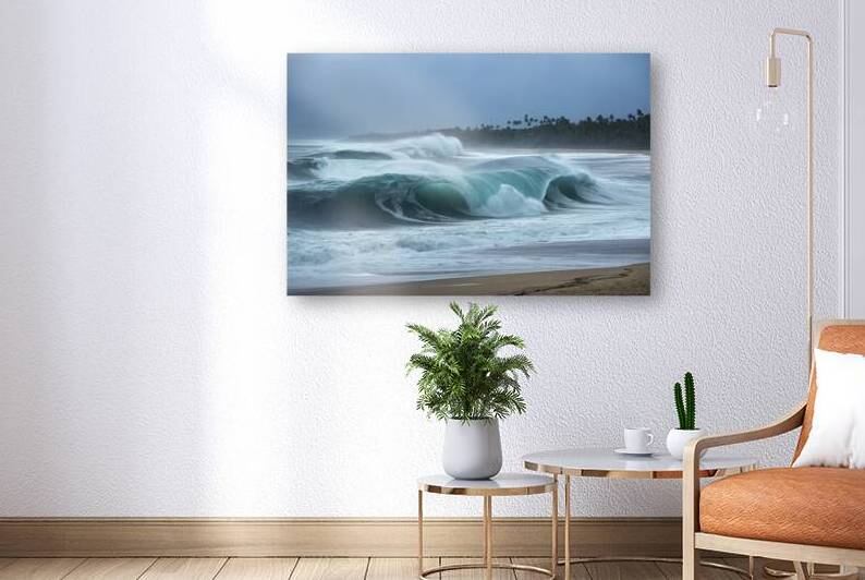 A stunning panoramic view of the sea waves crashi by Raluca Ciobanu