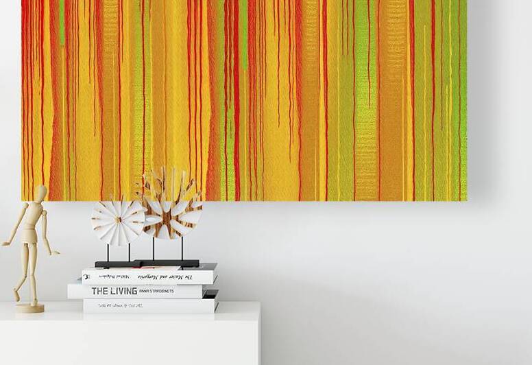 a vibrant and colorful vertical striped pattern 2 by Raluca Ciobanu