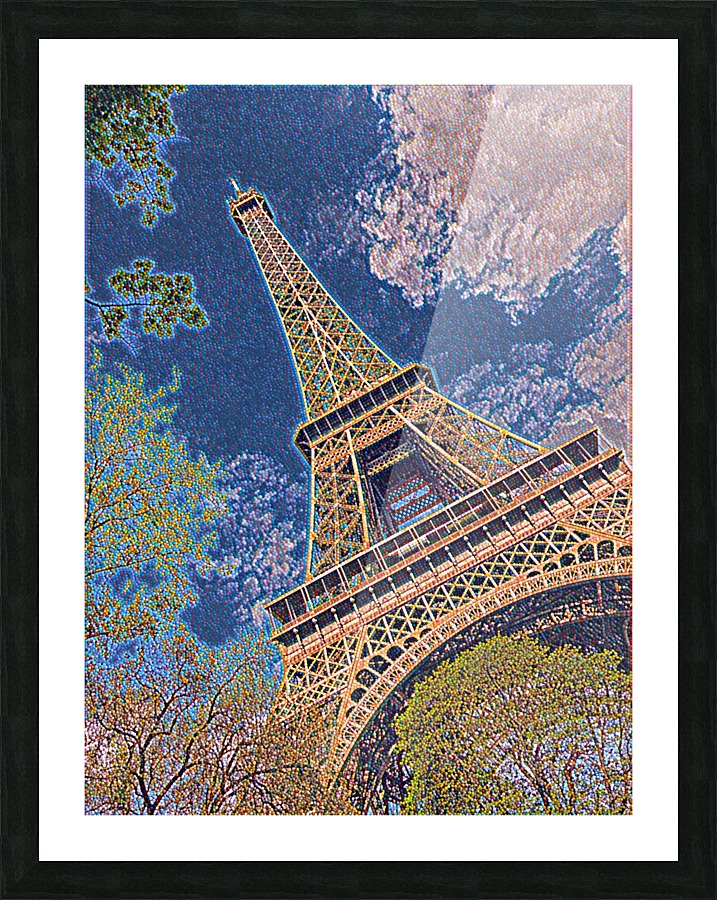 Eiffel Tower- Abstract Picture Frame print