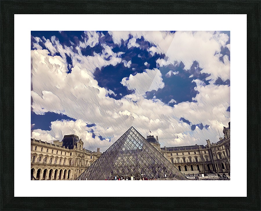 Louvre & Sky Picture Frame print