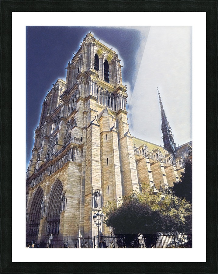 Notre Dame Picture Frame print