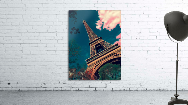 Eiffel Tower- Deep Blue Wall Preview