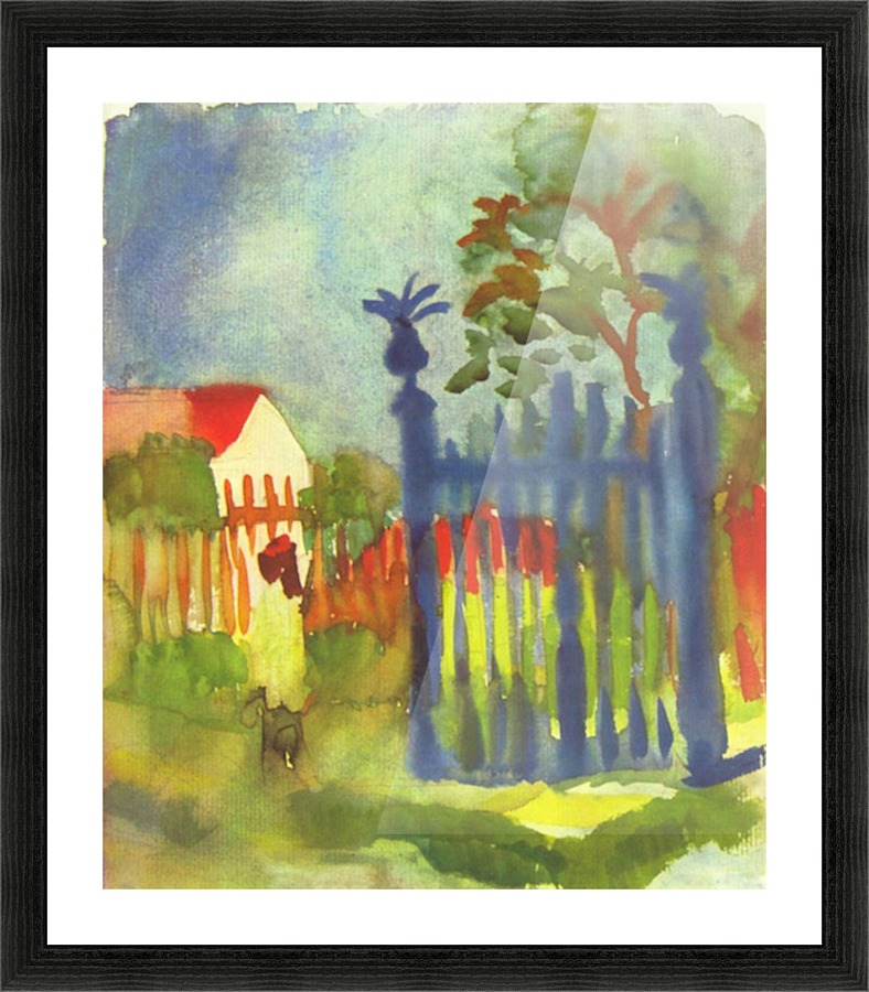 Garden gate Picture Frame print