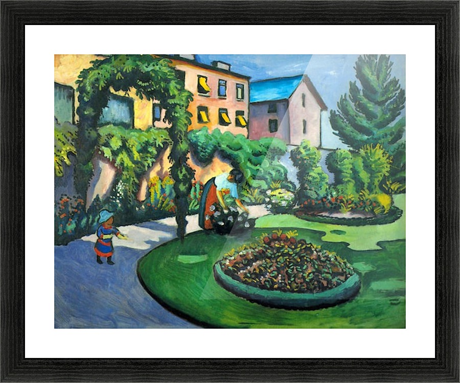 Garden image Picture Frame print