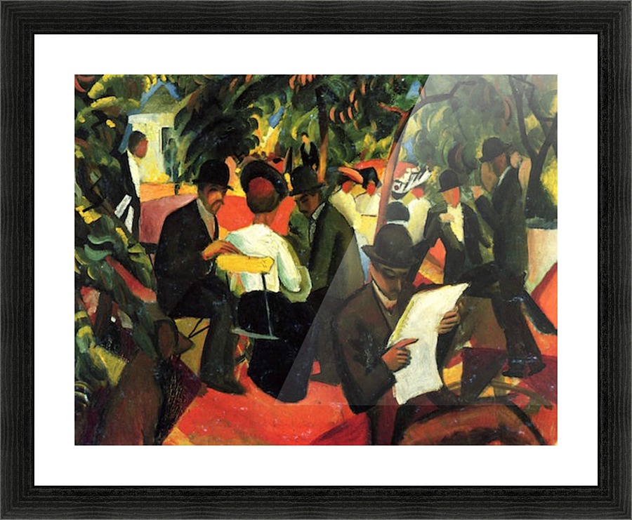 Garden Restaurant Picture Frame print