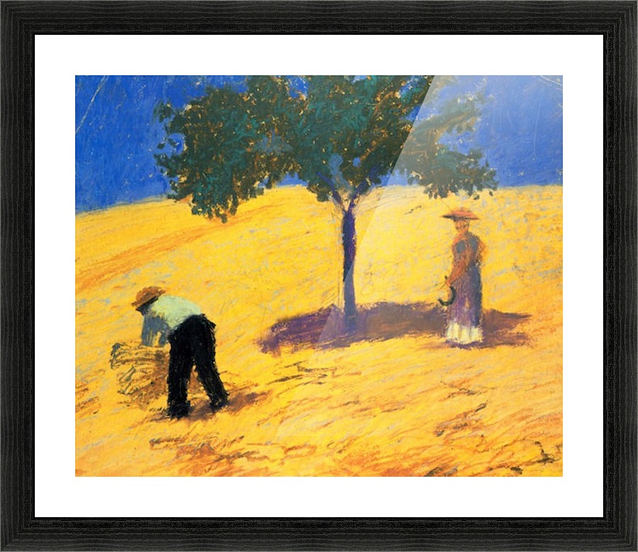 Tree in Cornfeld Picture Frame print