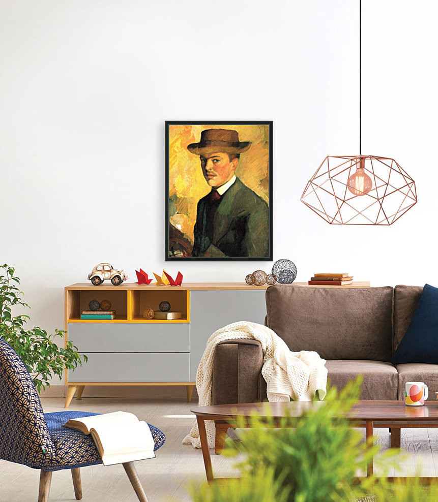 Self Portrait with Hat Reproduction