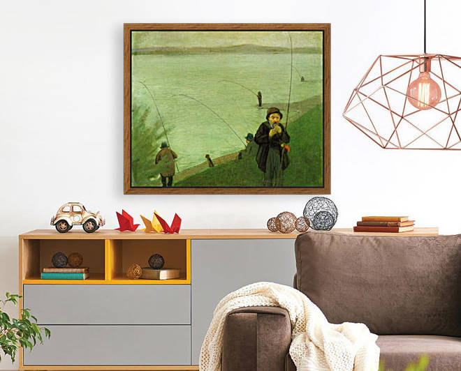 Anglers on the Rhine by Macke