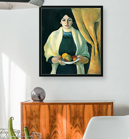 Portrait with apples (portrait of the wife of the artist) by Macke