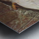 Lady with fan Metal print