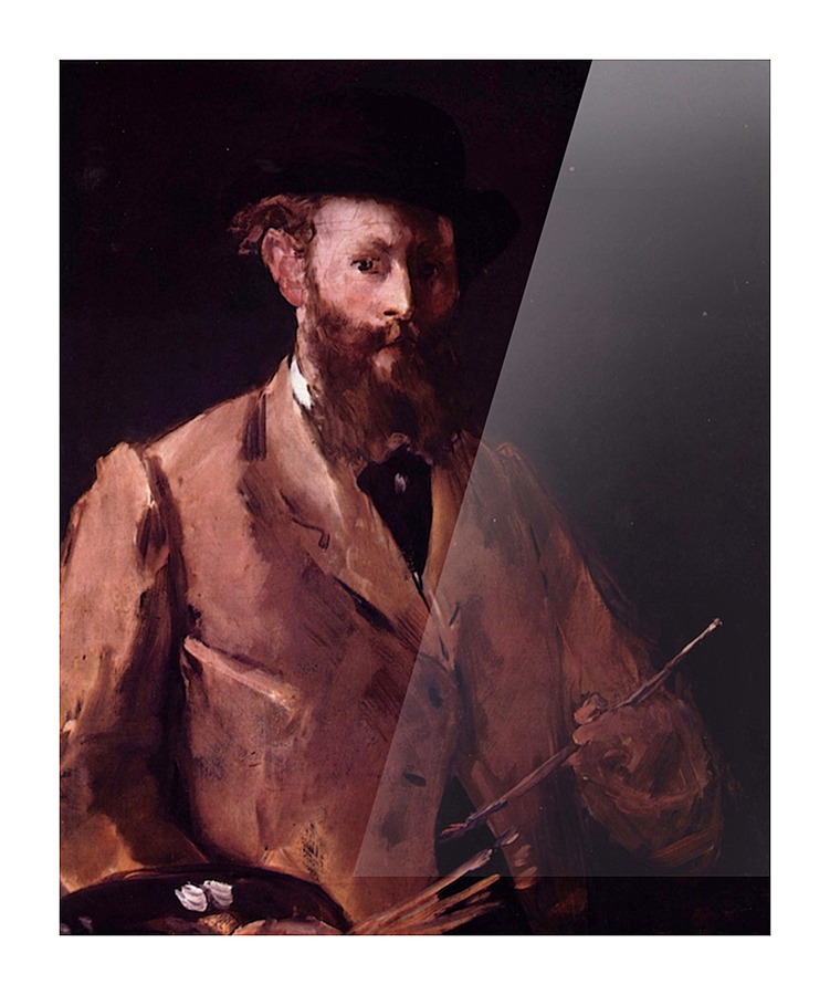 Self Portrait with Pallette Picture Frame print