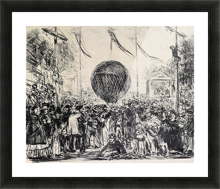 The Balloon Picture Frame print