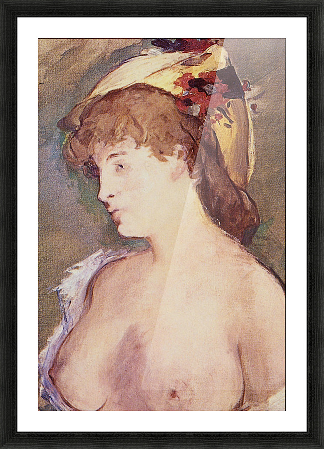 The Blond Nude Picture Frame print