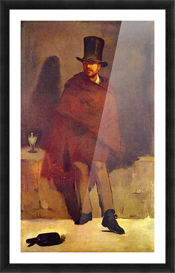 Absinthe Drinker Picture Frame print