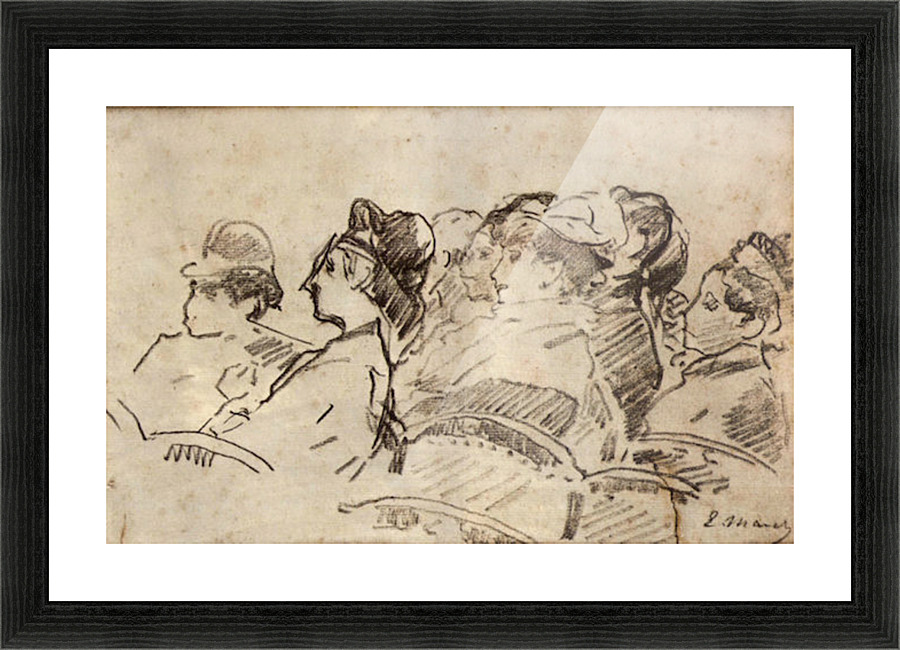 At the Theater Picture Frame print