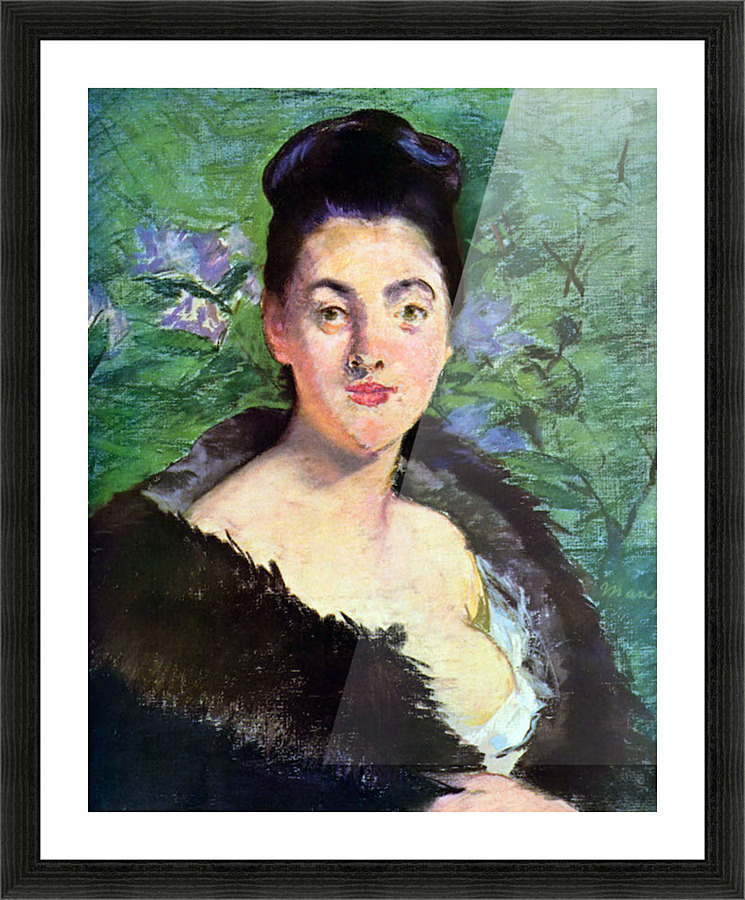 Lady in Fur Picture Frame print