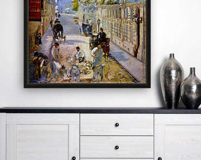 Road workers rue de Berne by Manet