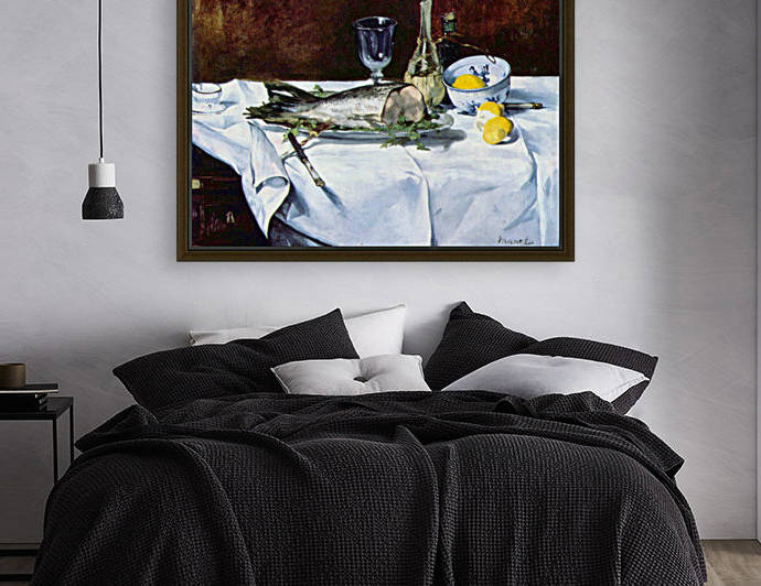 Still Life with Salmon by Manet