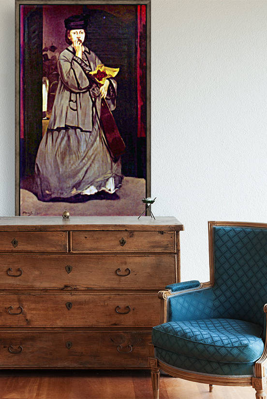 Street singer by Manet