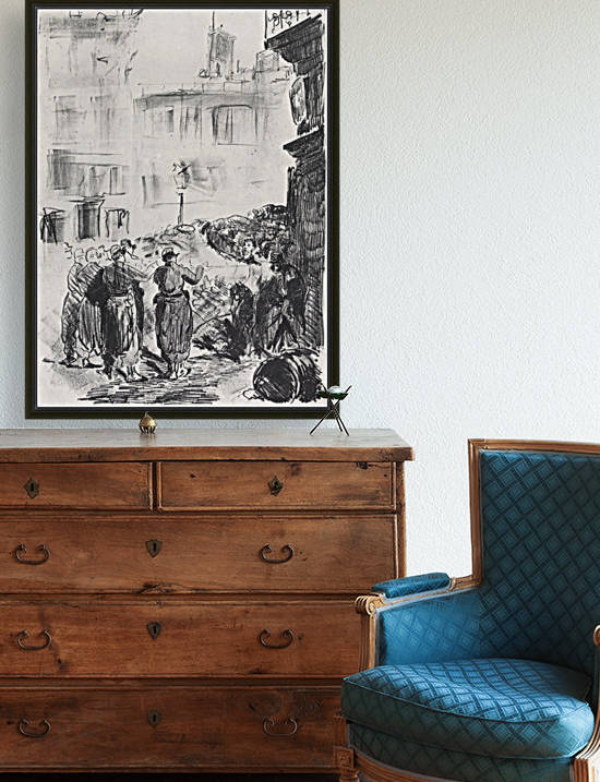 The Barricade by Manet