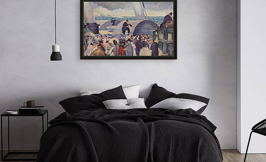 Embarkation after Folkestone by Manet