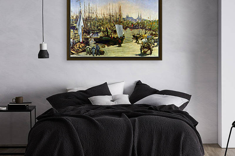 Port of Bordeaux by Manet