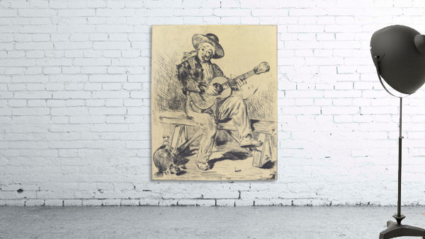 The guitar Player Wall Preview