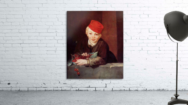 Boy with the cherries Wall Preview